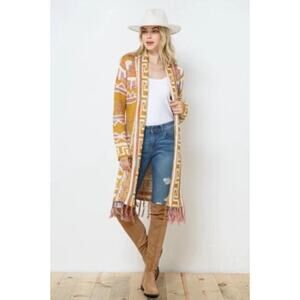 BNWT Blue B Aztec Cardigan